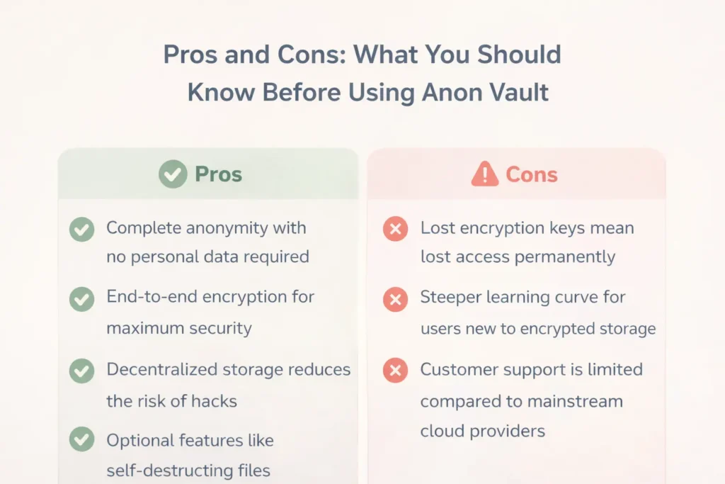 Pros and Cons: What You Should Know Before Using Anon Vault