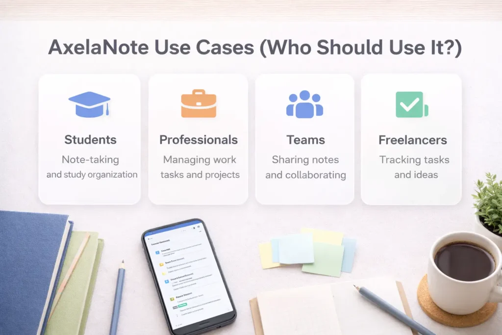 AxelaNote Use Cases (Who Should Use It?)