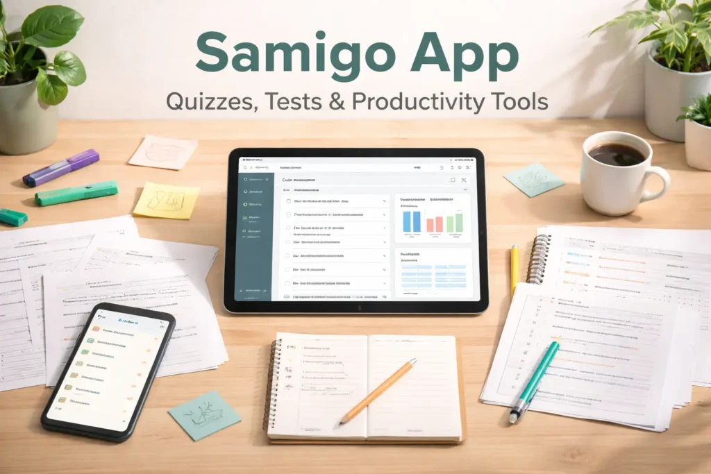 Samigo App: Quizzes, Tests & Productivity Tools
