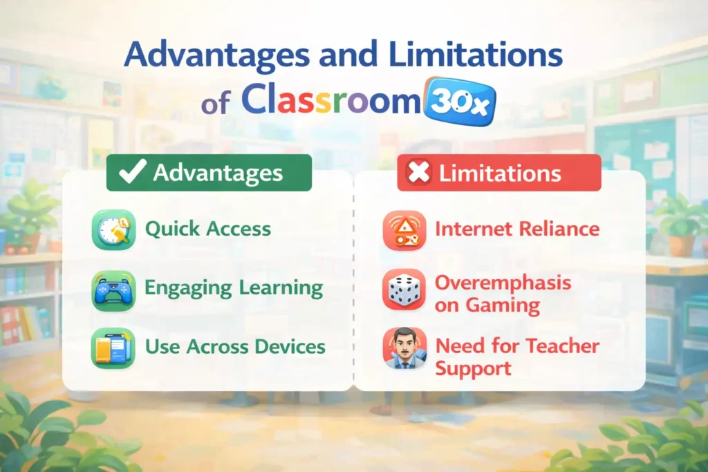 Advantages and Limitations of Classroom 30x