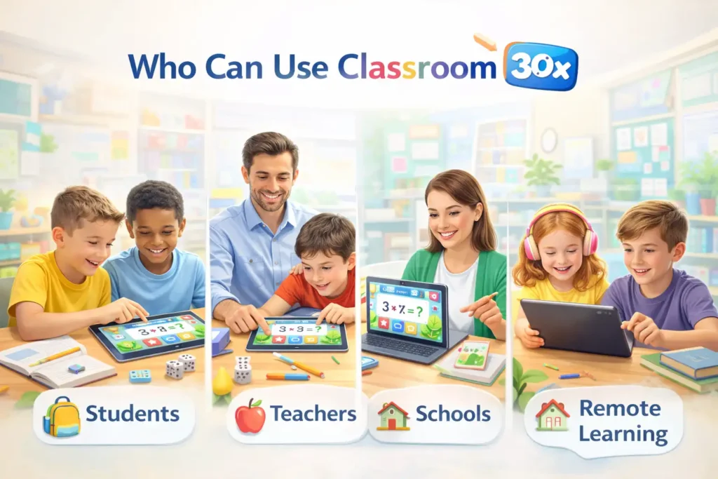 Who Can Use Classroom 30x?