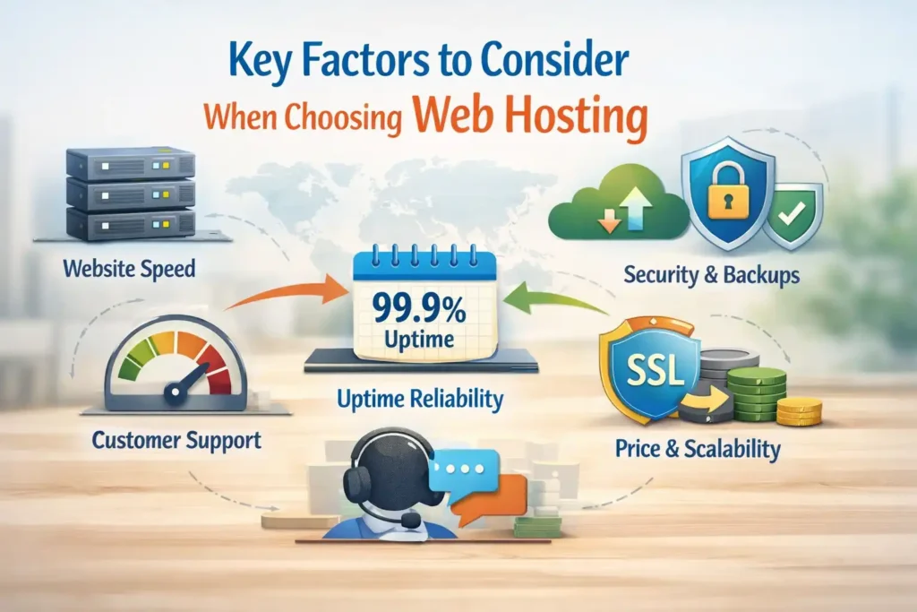 Key Factors to Consider When Choosing Web Hosting