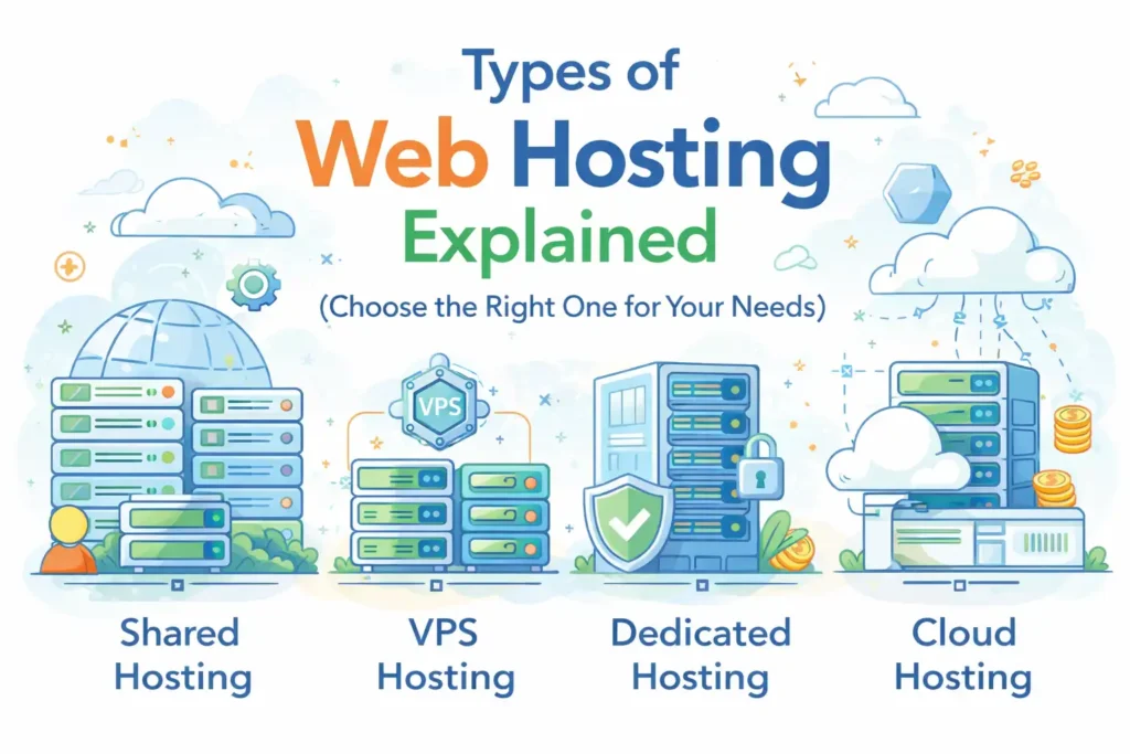 Types of Web Hosting Explained (Choose the Right One for Your Needs)
