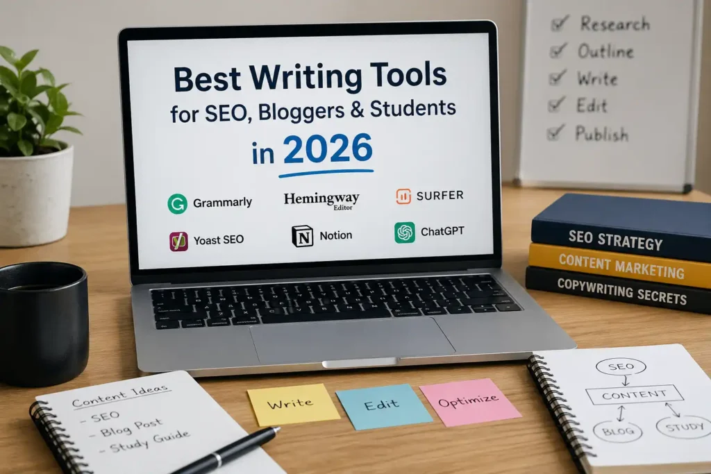 Best Writing Tools for SEO, Bloggers & Students in 2026