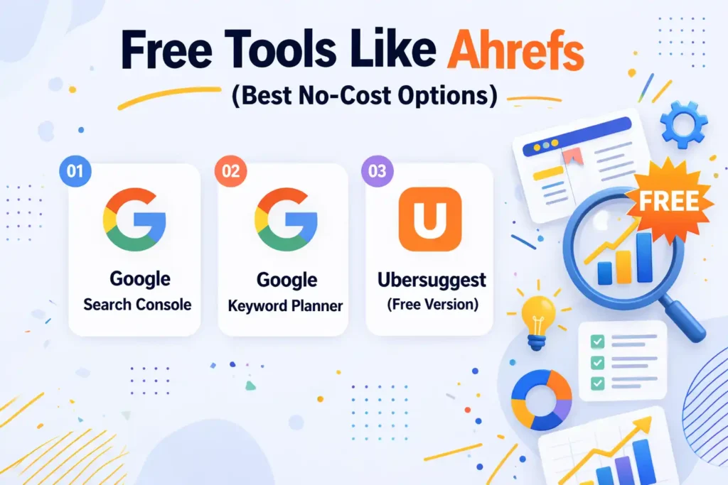 Free Tools Like Ahrefs (Best No-Cost Options)