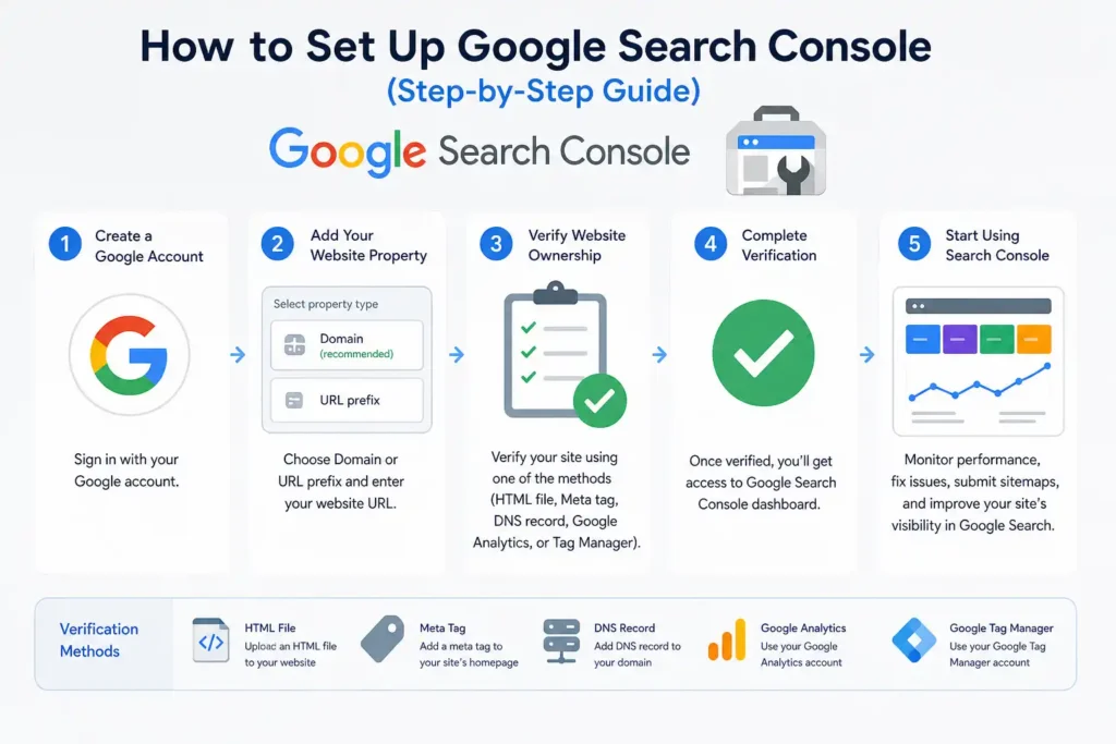 How to Set Up Google Search Console (Step-by-Step Guide)
