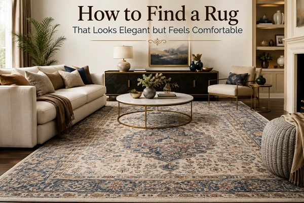 How to Find a Rug That Looks Elegant but Feels Comfortable