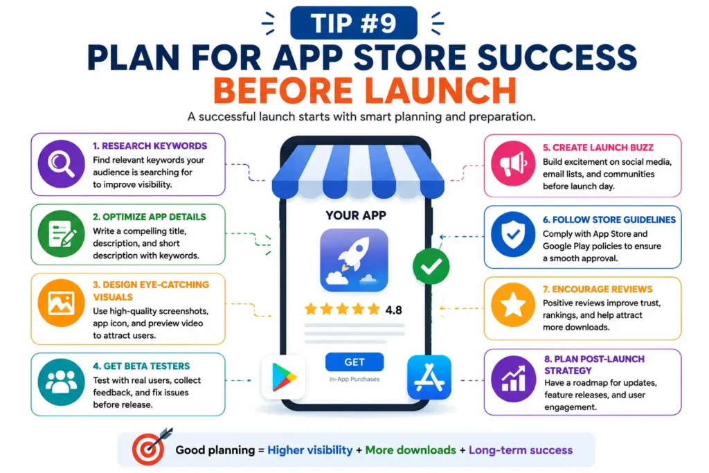 Tip #9: Plan for App Store Success Before Launch