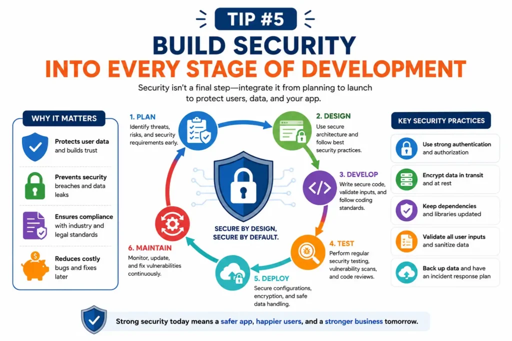 Tip #5: Build Security into Every Stage of Development