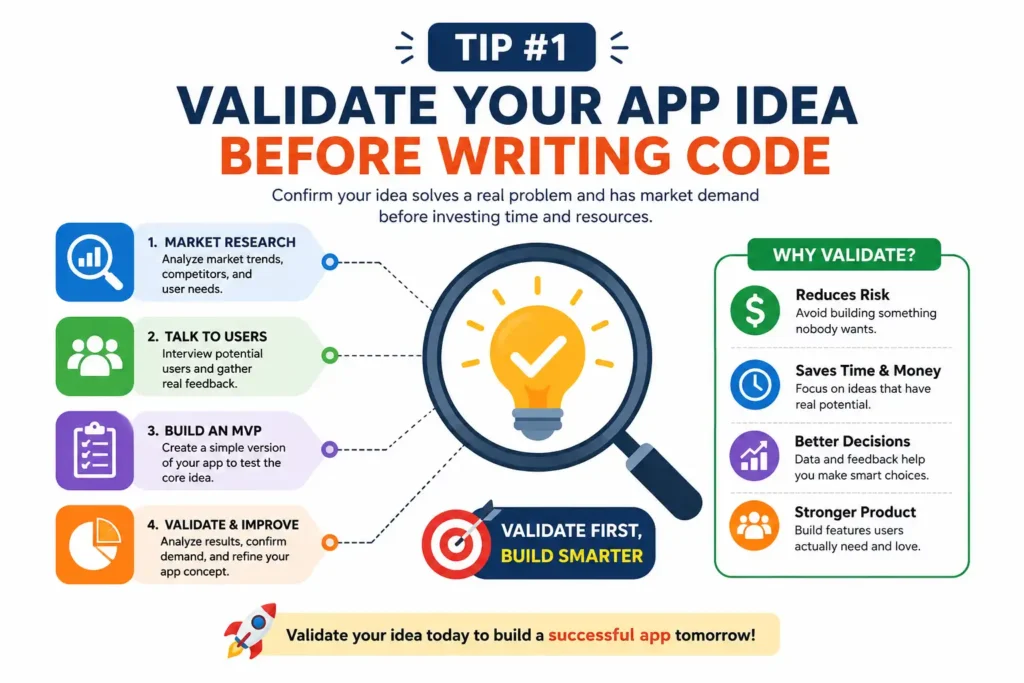 Tip #1: Validate Your App Idea Before Writing Code